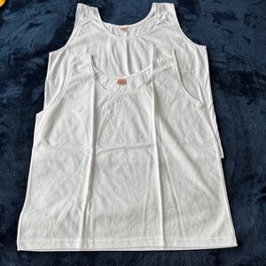 White Women's Cotton Tank Camisole - Pack
